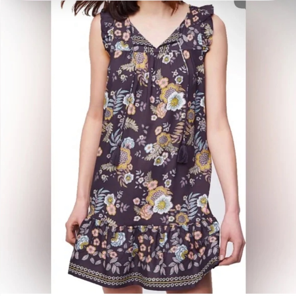 Floral Ruffle Hem Dress